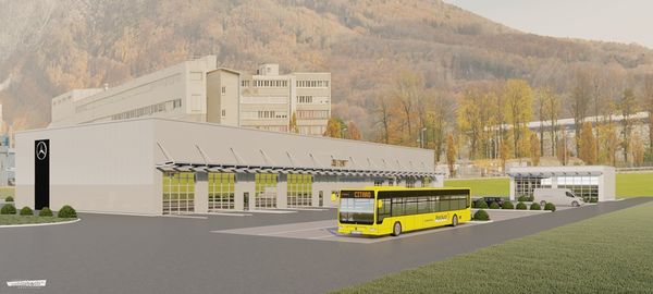 3D Visualisierung Altherr Nutzfahrzeuge AG in Bilten<br>